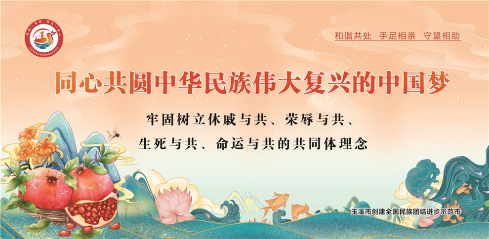 玉溪市民族團結(jié)進步宣傳海報10